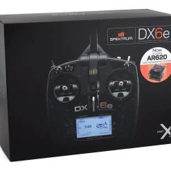 Spektrum RC DX6e 6-Channel 2.4GHz Aircraft Radio System w/AR620 Receiver -Spektrum RC shop spm6655 3