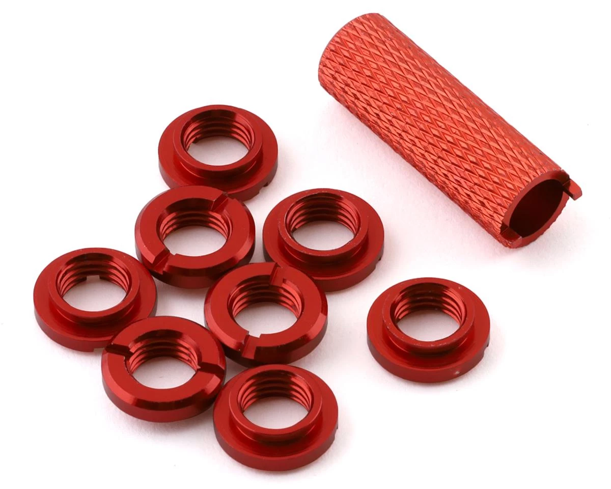 Spektrum RC Transmitter Switch Nuts & Wrench (Red) (8) 3 Spektrum RC Transmitter Switch Nuts & Wrench (Red) (8)