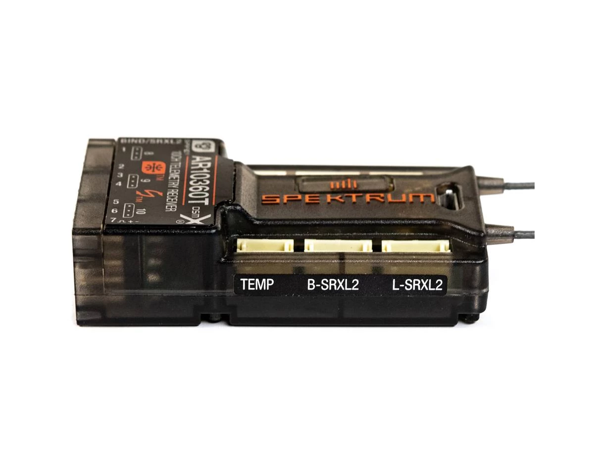 Spektrum RC AR10360T 10-Channel DSMX AS3X & SAFE Telemetry Receiver 6 Spektrum RC AR10360T 10-Channel DSMX AS3X & SAFE Telemetry Receiver - Image 4