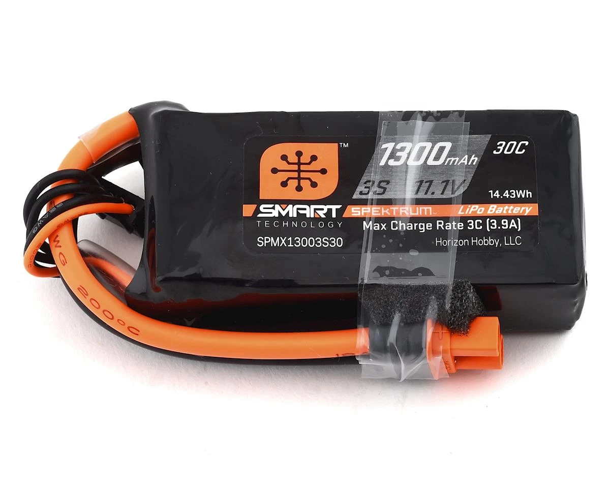 Spektrum RC 3S Smart LiPo Battery Pack w/IC3 Connector (11.1V/1300mAh) 3 Spektrum RC 3S Smart LiPo Battery Pack w/IC3 Connector (11.1V/1300mAh)