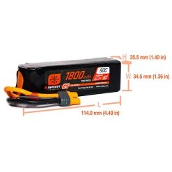 Spektrum RC 6S Smart G2 LiPo 50C Battery Pack (22.2V/1800mAh) w/IC3 Connector -Spektrum RC shop spmx186s50 2