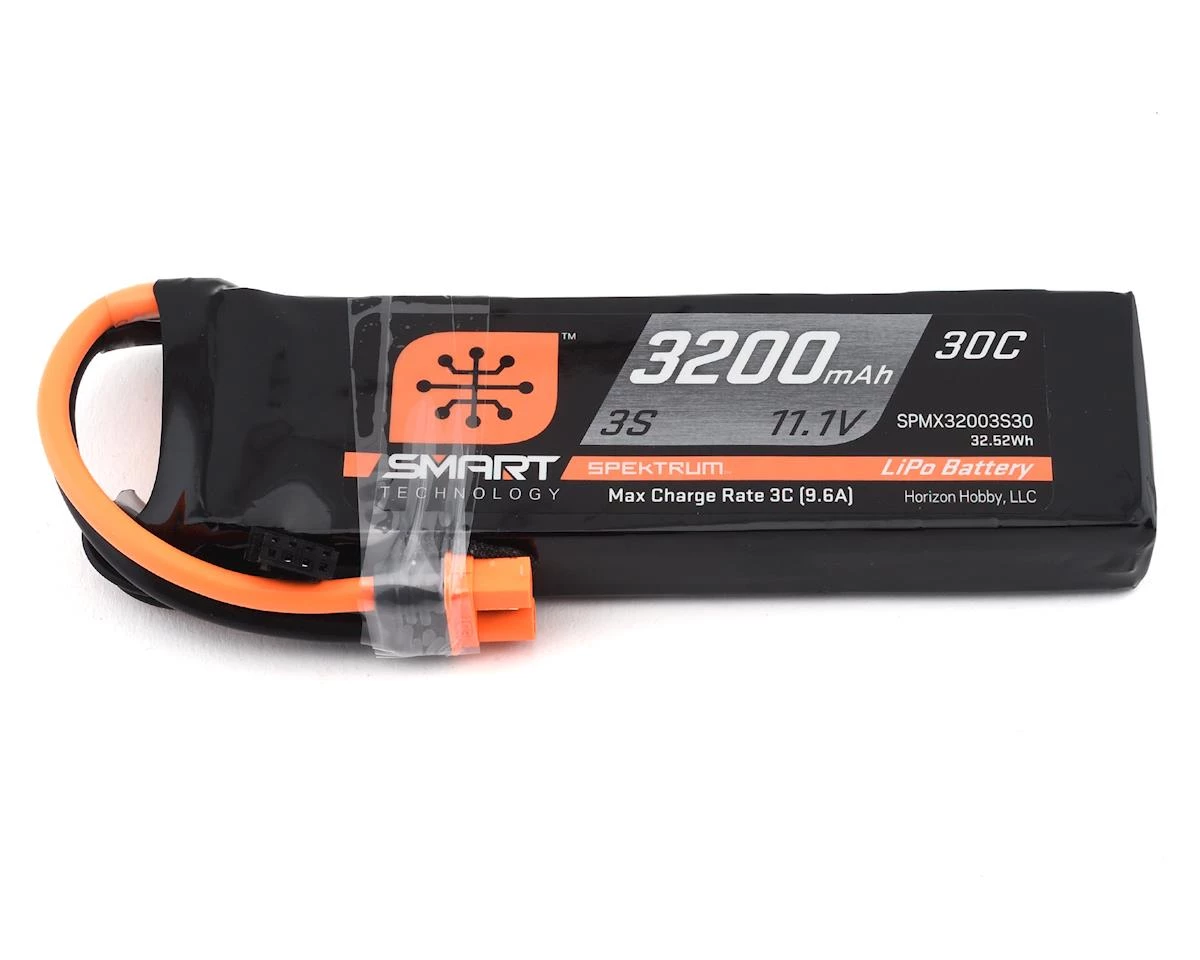 Spektrum RC 3S Smart LiPo Battery Pack w/IC3 Connector (11.1V/3200mAh) 3 Spektrum RC 3S Smart LiPo Battery Pack w/IC3 Connector (11.1V/3200mAh)