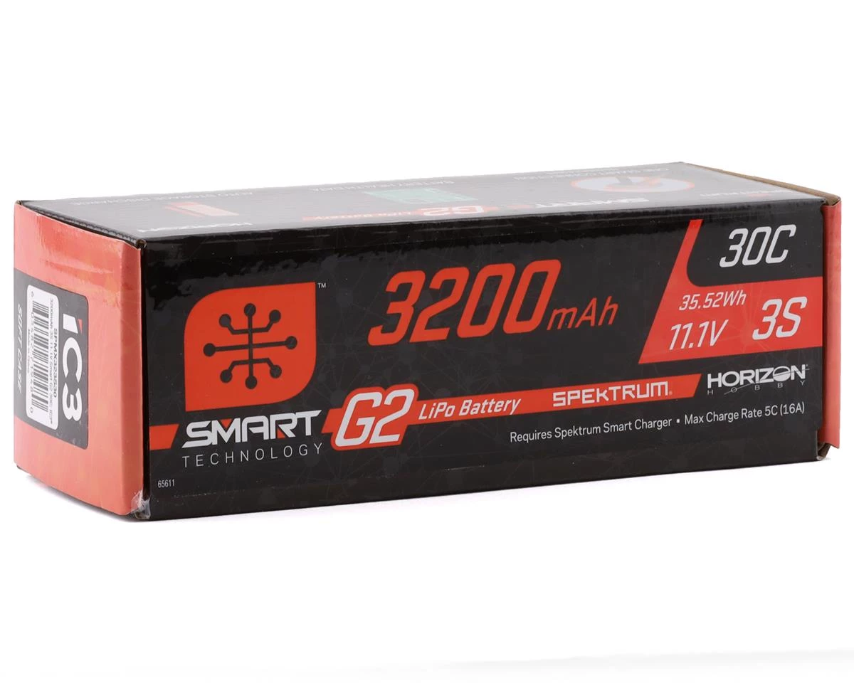 Spektrum RC 3S Smart G2 LiPo 30C Battery Pack (11.1V/3200mAh) w/IC3 Connector 4 Spektrum RC 3S Smart G2 LiPo 30C Battery Pack (11.1V/3200mAh) w/IC3 Connector - Image 2