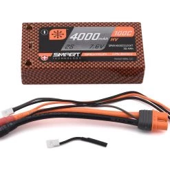 Spektrum RC 2S 100C Smart LiPo Shorty Pack Battery w/5mm Tubes (7.6V/4000mAh)
