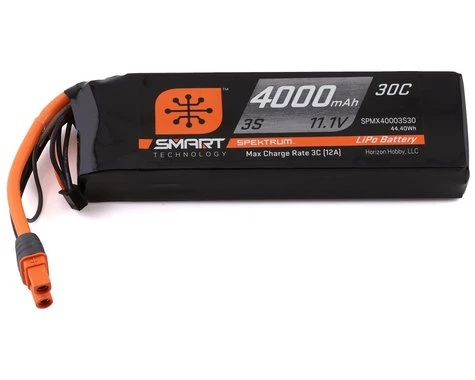 Spektrum RC 3S Smart LiPo Battery Pack w/IC3 Connector (11.1V/4000mAh) 3 Spektrum RC 3S Smart LiPo Battery Pack w/IC3 Connector (11.1V/4000mAh)
