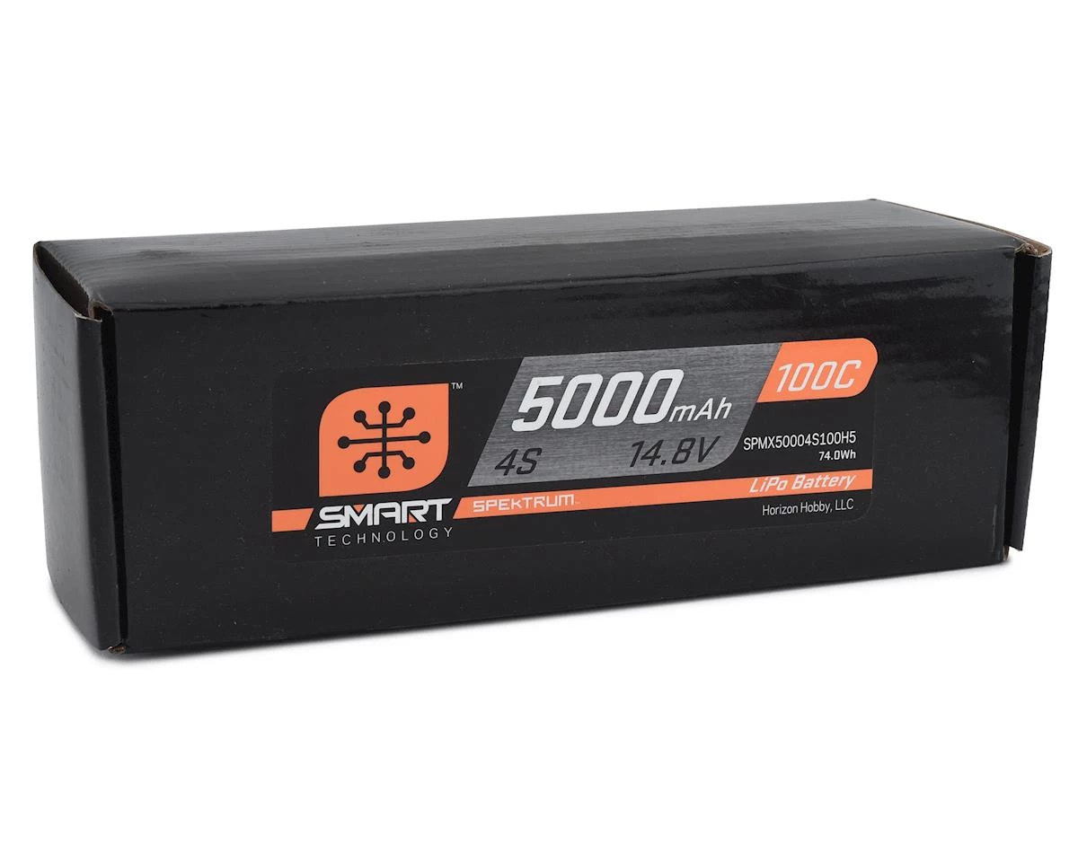 Spektrum RC 4S Smart LiPo Hard Case 100C Battery Pack w/IC5 Connector (14.8V/5000mAh) 3 Spektrum RC 4S Smart LiPo Hard Case 100C Battery Pack w/IC5 Connector (14.8V/5000mAh) - Image 2