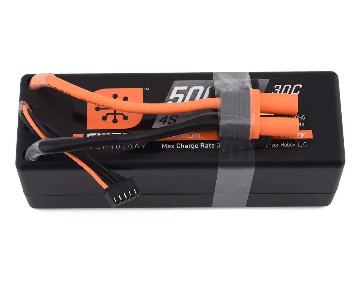 Spektrum RC 4S Smart LiPo Hard Case Battery Pack w/IC5 Connector (14.8V/5000mAh) 3 Spektrum RC 4S Smart LiPo Hard Case Battery Pack w/IC5 Connector (14.8V/5000mAh)