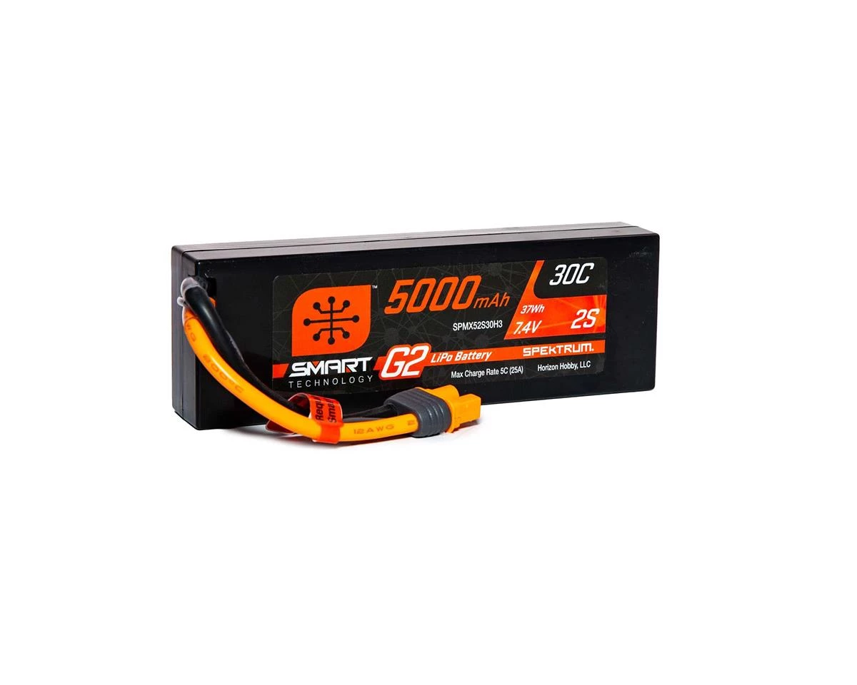 Spektrum RC 2S Smart LiPo 30C Hard Case Battery Pack (7.4V/5000mAh) w/IC3 Connector 5 Spektrum RC 2S Smart LiPo 30C Hard Case Battery Pack (7.4V/5000mAh) w/IC3 Connector - Image 3