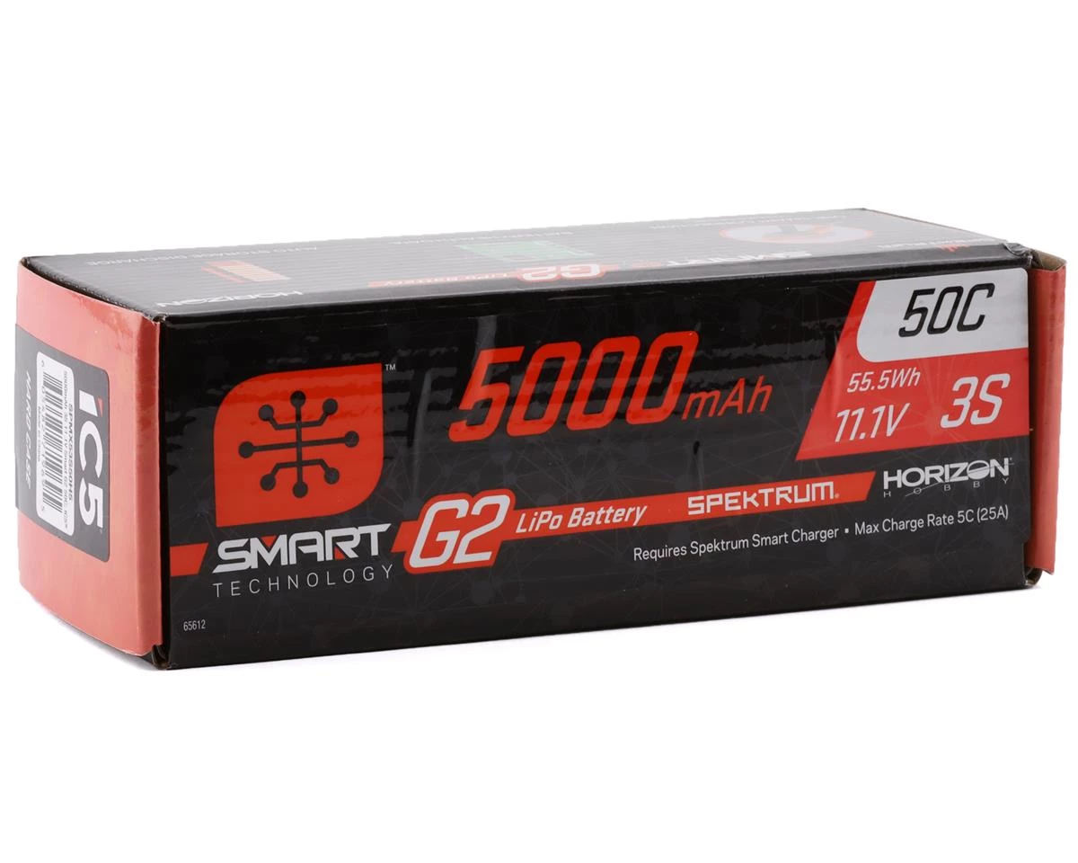 Spektrum RC 3S Smart G2 LiPo 50C Battery Pack (11.1V/5000mAh) w/IC5 Connector 4 Spektrum RC 3S Smart G2 LiPo 50C Battery Pack (11.1V/5000mAh) w/IC5 Connector - Image 2