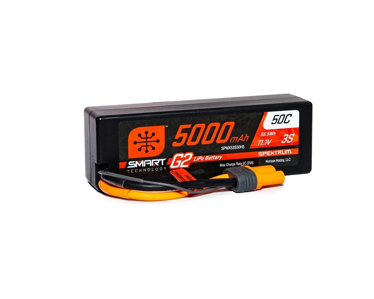 Spektrum RC 3S Smart G2 LiPo 50C Battery Pack (11.1V/5000mAh) w/IC5 Connector 5 Spektrum RC 3S Smart G2 LiPo 50C Battery Pack (11.1V/5000mAh) w/IC5 Connector - Image 3