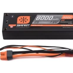 Spektrum RC 2S 100C Smart LiPo Battery w/5mm Tubes (7.6V/8000mAh)