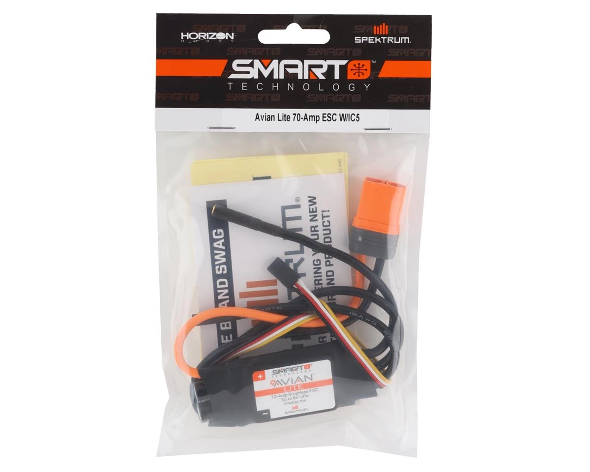 Spektrum RC Avian Lite 70-Amp Brushless Smart ESC w/IC5 4 Spektrum RC Avian Lite 70-Amp Brushless Smart ESC w/IC5 - Image 2