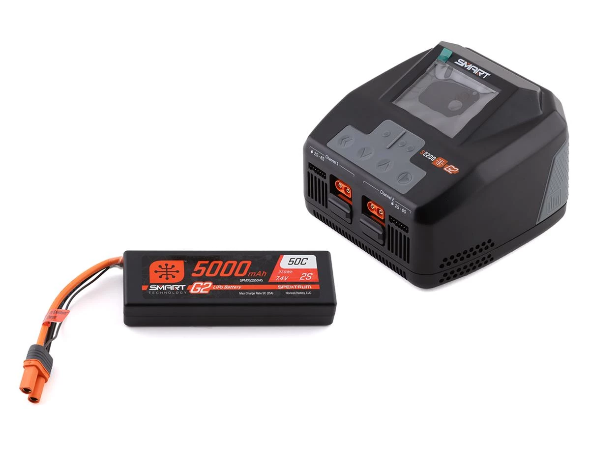 Spektrum RC Smart G2 PowerStage 4S Bundle w/Two 2S Smart LiPo Batteries (5000mAh) 3 Spektrum RC Smart G2 PowerStage 4S Bundle w/Two 2S Smart LiPo Batteries (5000mAh)