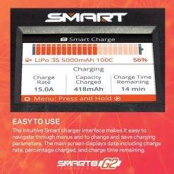 Spektrum RC Smart G2 PowerStage 6S Bundle w/Two 3S Smart LiPo Batteries (5000mAh) -Spektrum RC shop spmxg2ps6 4