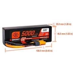 Spektrum RC Smart G2 PowerStage 6S Bundle w/Two 3S Smart LiPo Batteries (5000mAh) -Spektrum RC shop spmxg2ps6 5