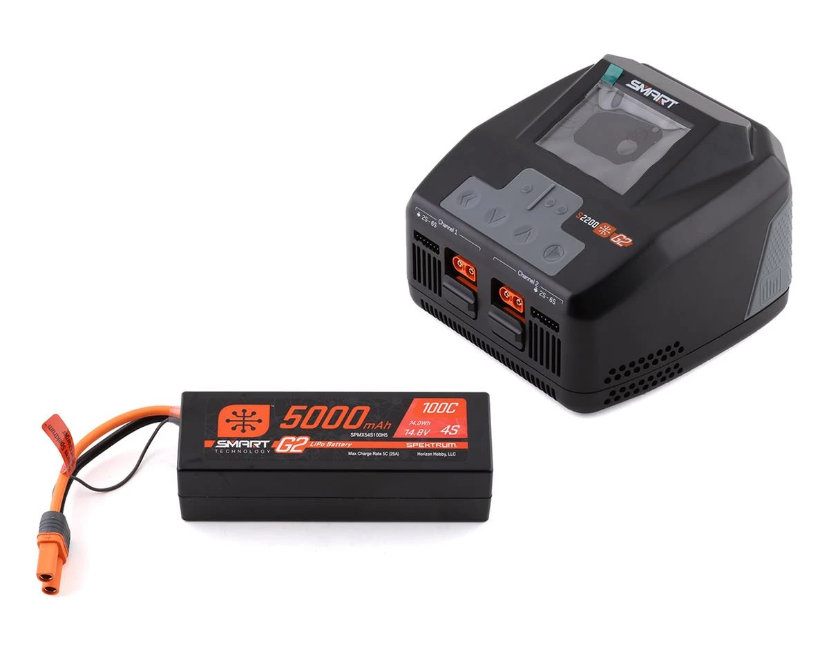 Spektrum RC Smart G2 PowerStage 8S Bundle w/Two 4S Smart LiPo Batteries (5000mAh) 3 Spektrum RC Smart G2 PowerStage 8S Bundle w/Two 4S Smart LiPo Batteries (5000mAh)