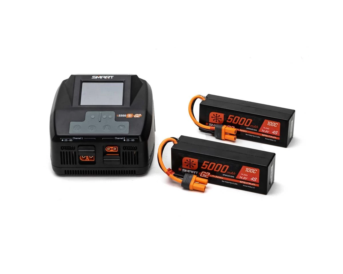 Spektrum RC Smart G2 PowerStage 8S Bundle w/Two 4S Smart LiPo Batteries (5000mAh) 8 Spektrum RC Smart G2 PowerStage 8S Bundle w/Two 4S Smart LiPo Batteries (5000mAh) - Image 6